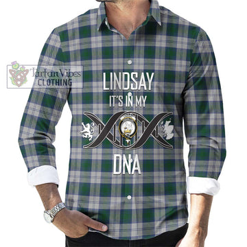 Lindsay Dress Tartan Long Sleeve Button Shirt with Family Crest DNA In Me Style