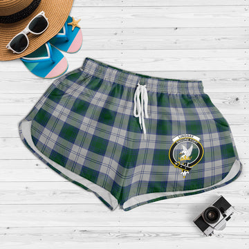 Lindsay Dress Tartan Womens Shorts with Family Crest