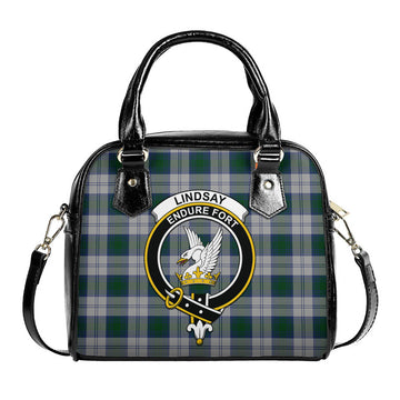 Lindsay Dress Tartan Shoulder Handbags with Family Crest