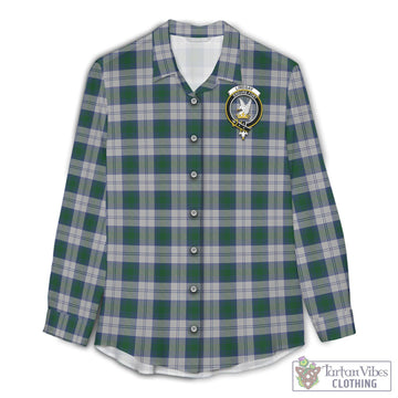 Lindsay Dress Tartan Women's Casual Shirt with Family Crest