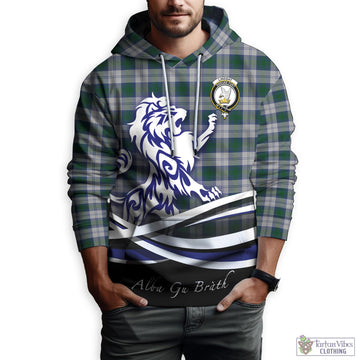 Lindsay Dress Tartan Hoodie with Alba Gu Brath Regal Lion Emblem