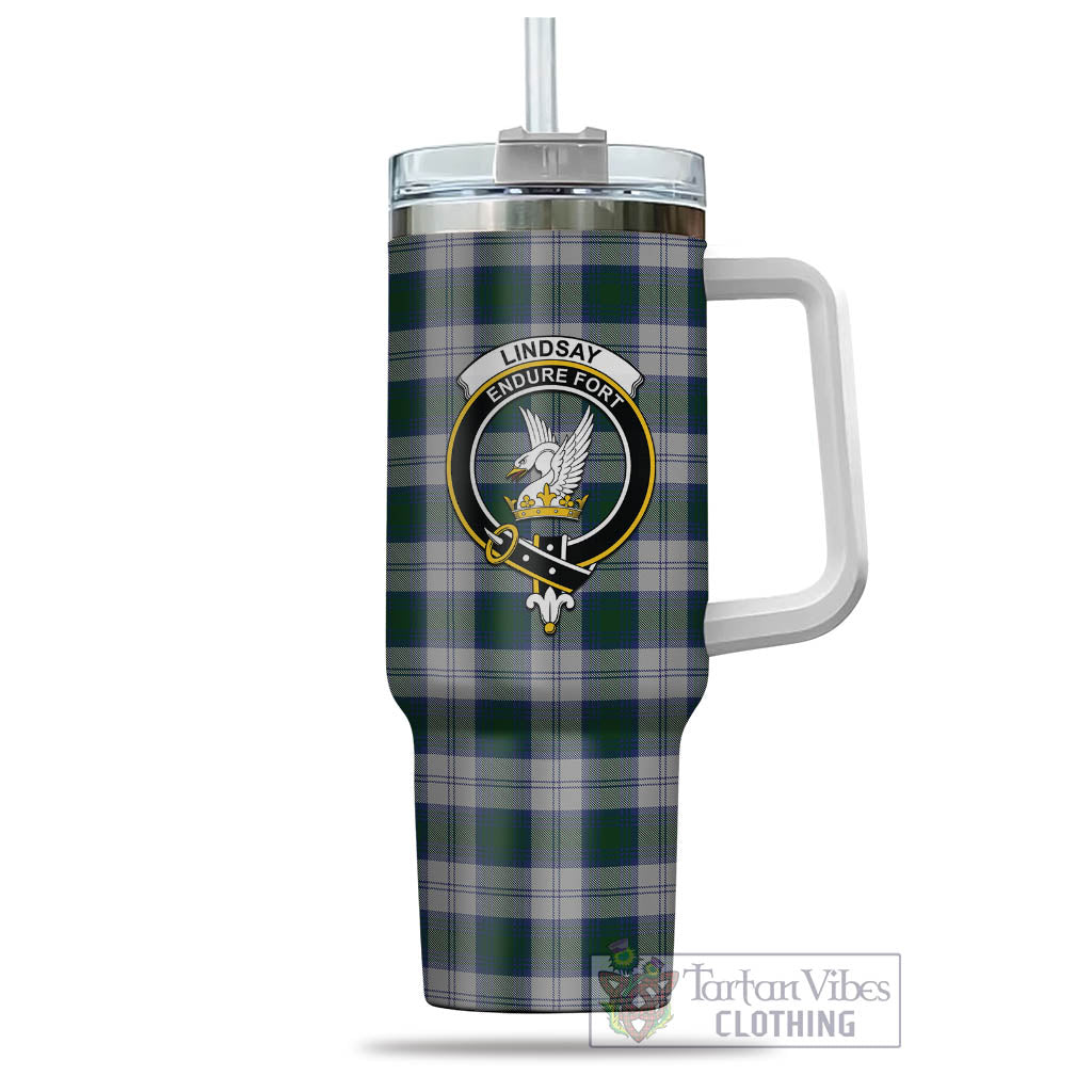 Tartan Vibes Clothing Lindsay Dress Tartan and Family Crest Tumbler with Handle