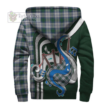 Lindsay Dress Tartan Sherpa Hoodie with Epic Bagpipe Style