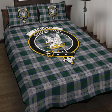 Lindsay Dress Tartan Quilt Bed Set with Family Crest