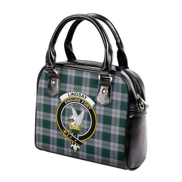 Lindsay Dress Tartan Shoulder Handbags with Family Crest