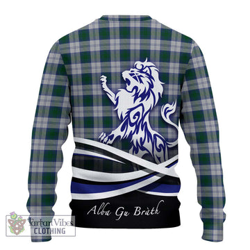 Lindsay Dress Tartan Ugly Sweater with Alba Gu Brath Regal Lion Emblem