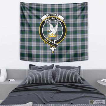 Lindsay Dress Tartan Tapestry Wall Hanging and Home Decor for Room with Family Crest