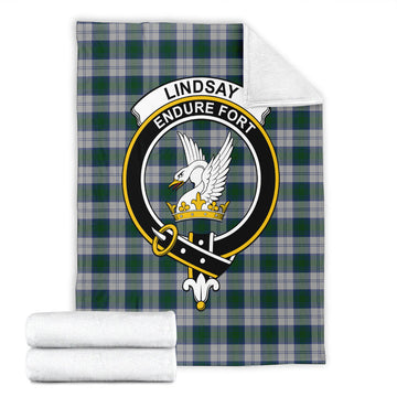 Lindsay Dress Tartan Blanket with Family Crest