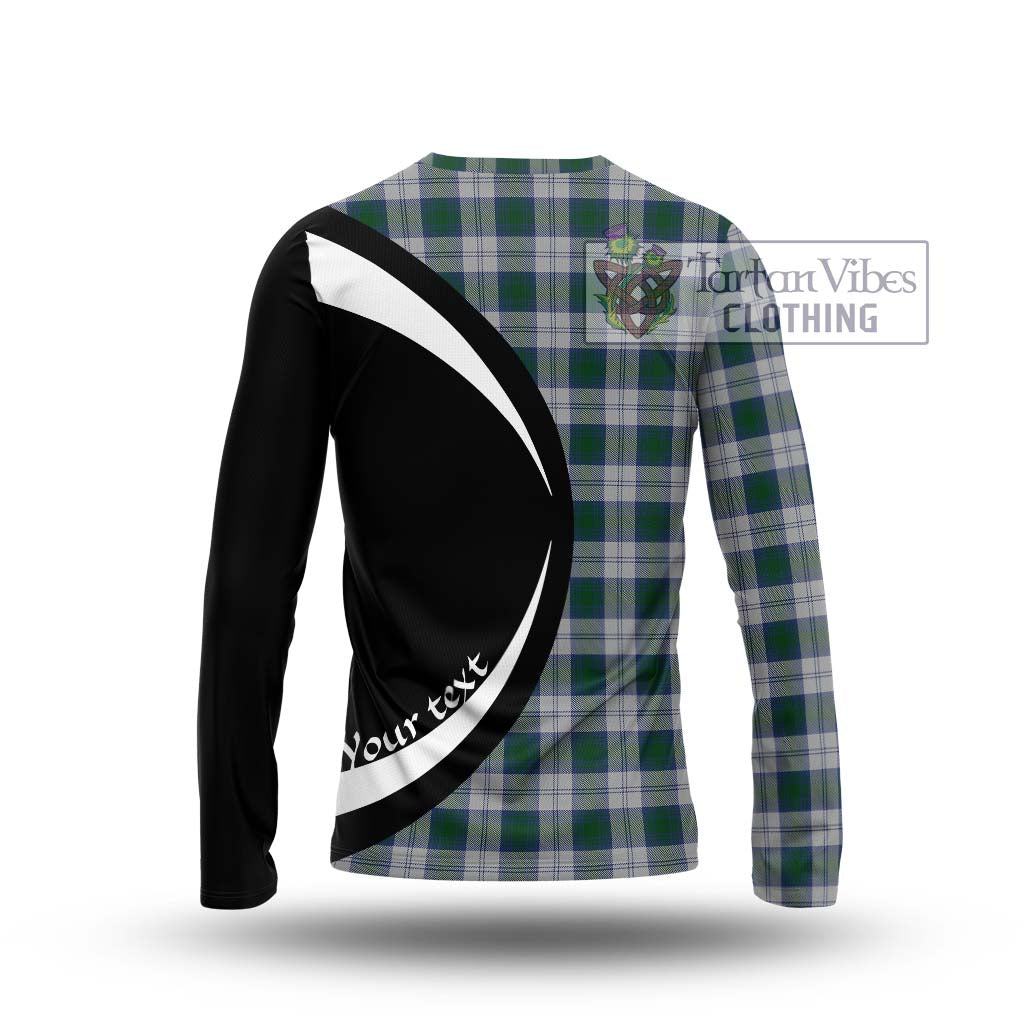 Tartan Vibes Clothing Lindsay Dress Tartan Long Sleeve T-Shirt with Family Crest Circle Style