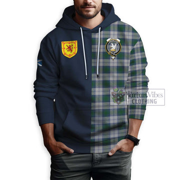 Lindsay Dress Tartan Hoodie with Scottish Lion Royal Arm Half Style