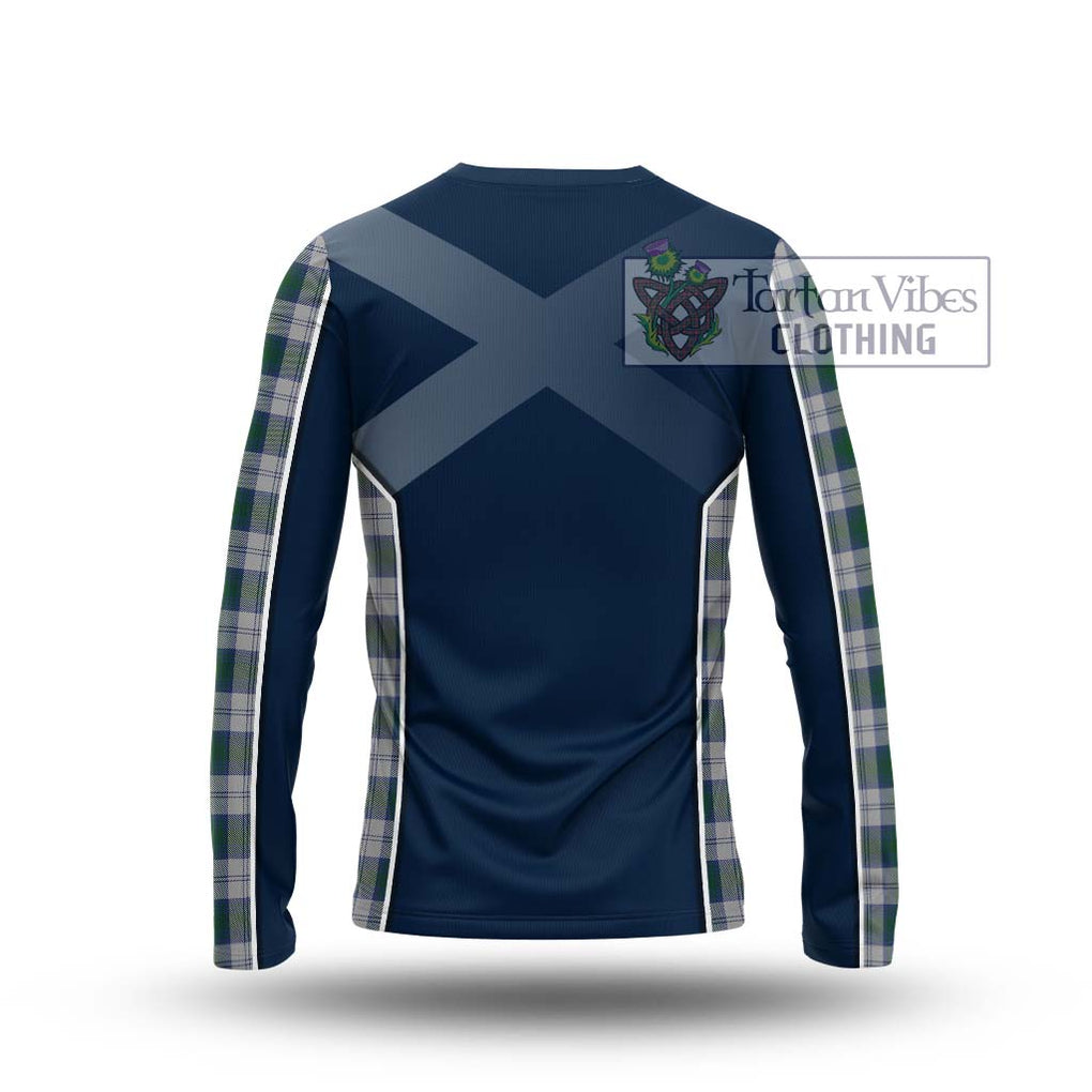 Lindsay Dress Tartan Long Sleeve T-Shirt with Family Crest and Lion Rampant Vibes Sport Style - Tartan Vibes Clothing