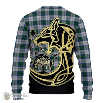 Lindsay Dress Tartan Ugly Sweater with Family Crest Celtic Wolf Style