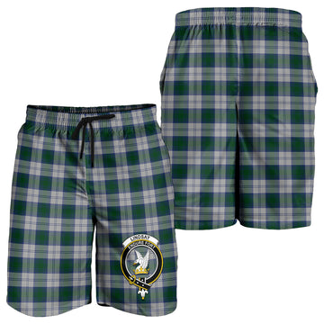 Lindsay Dress Tartan Mens Shorts with Family Crest