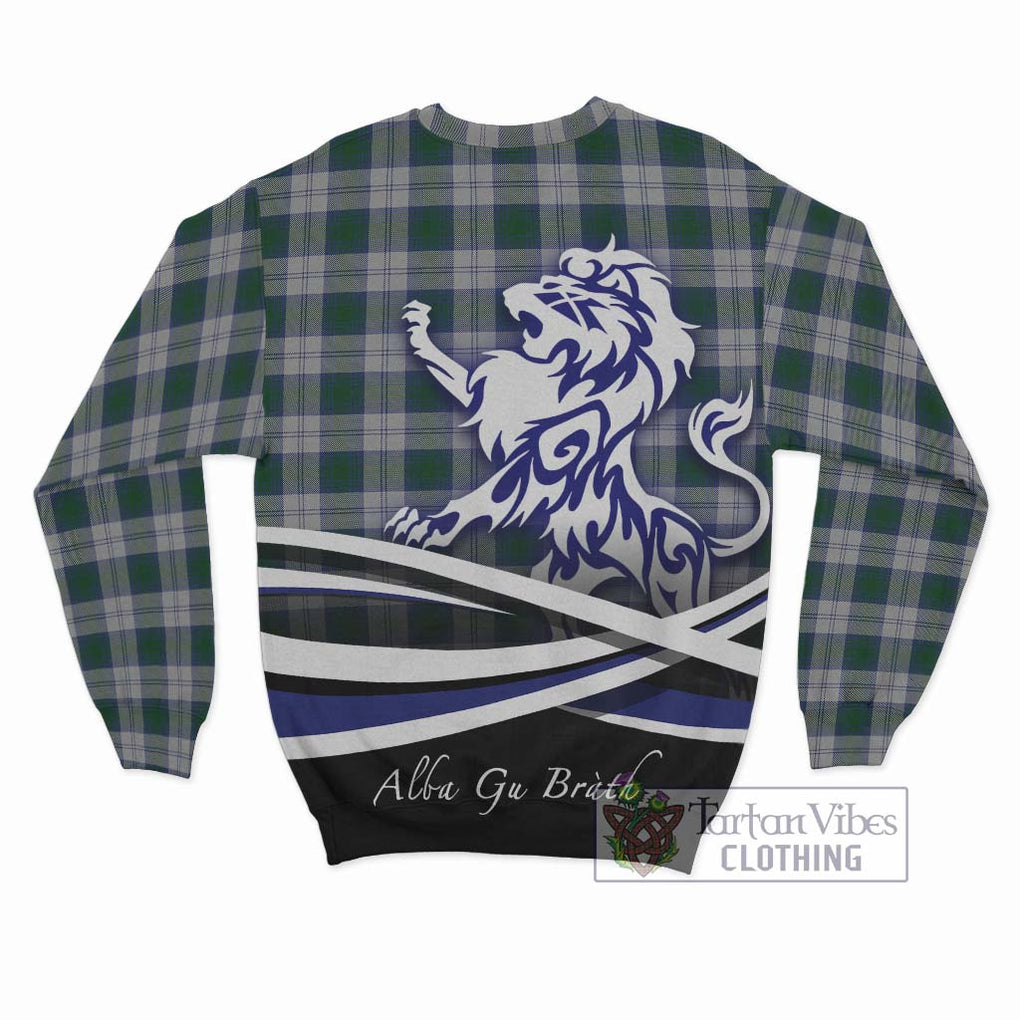 Lindsay Dress Tartan Sweatshirt with Alba Gu Brath Regal Lion Emblem - Tartanvibesclothing Shop