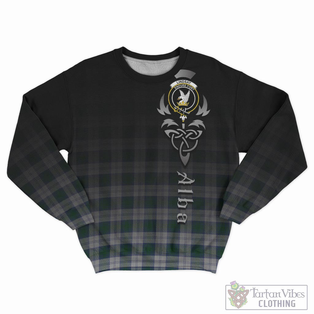 Tartan Vibes Clothing Lindsay Dress Tartan Sweatshirt Featuring Alba Gu Brath Family Crest Celtic Inspired