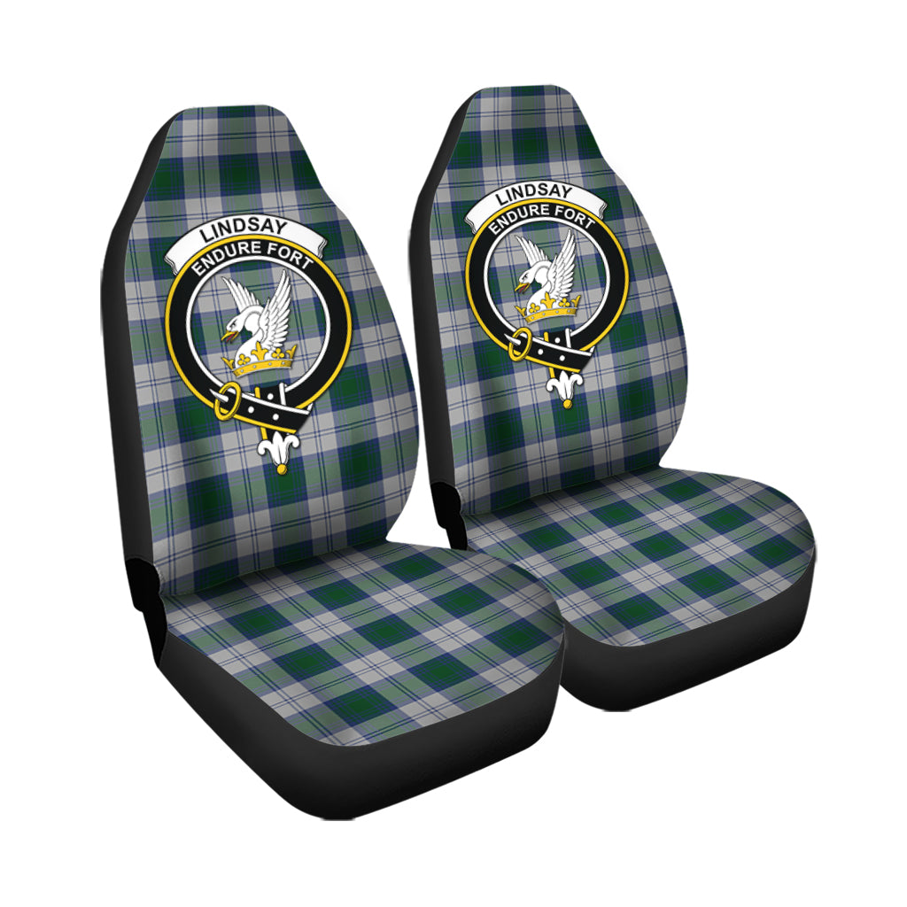 Lindsay Dress Tartan Car Seat Cover with Family Crest - Tartanvibesclothing