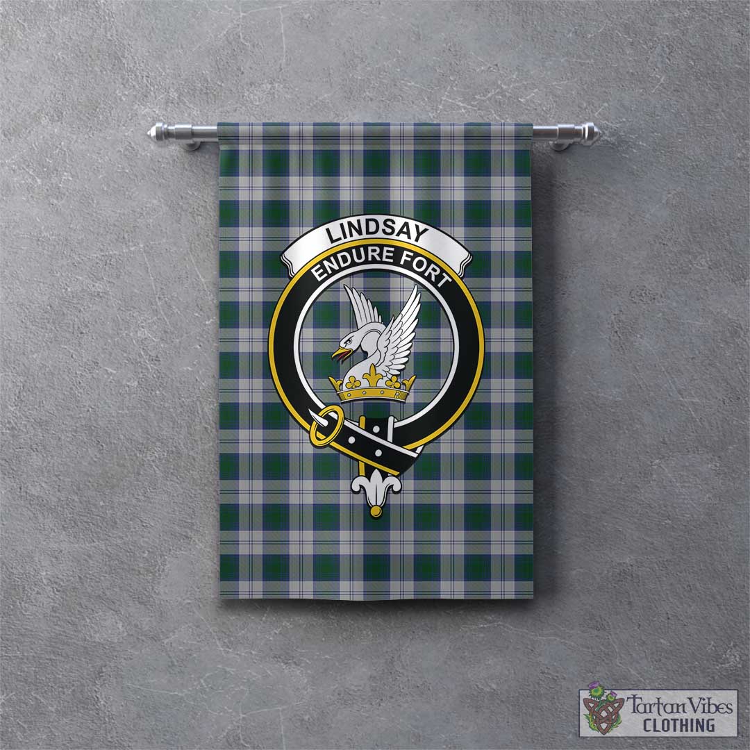 Tartan Vibes Clothing Lindsay Dress Tartan Gonfalon, Tartan Banner with Family Crest