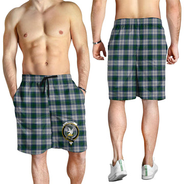 Lindsay Dress Tartan Mens Shorts with Family Crest