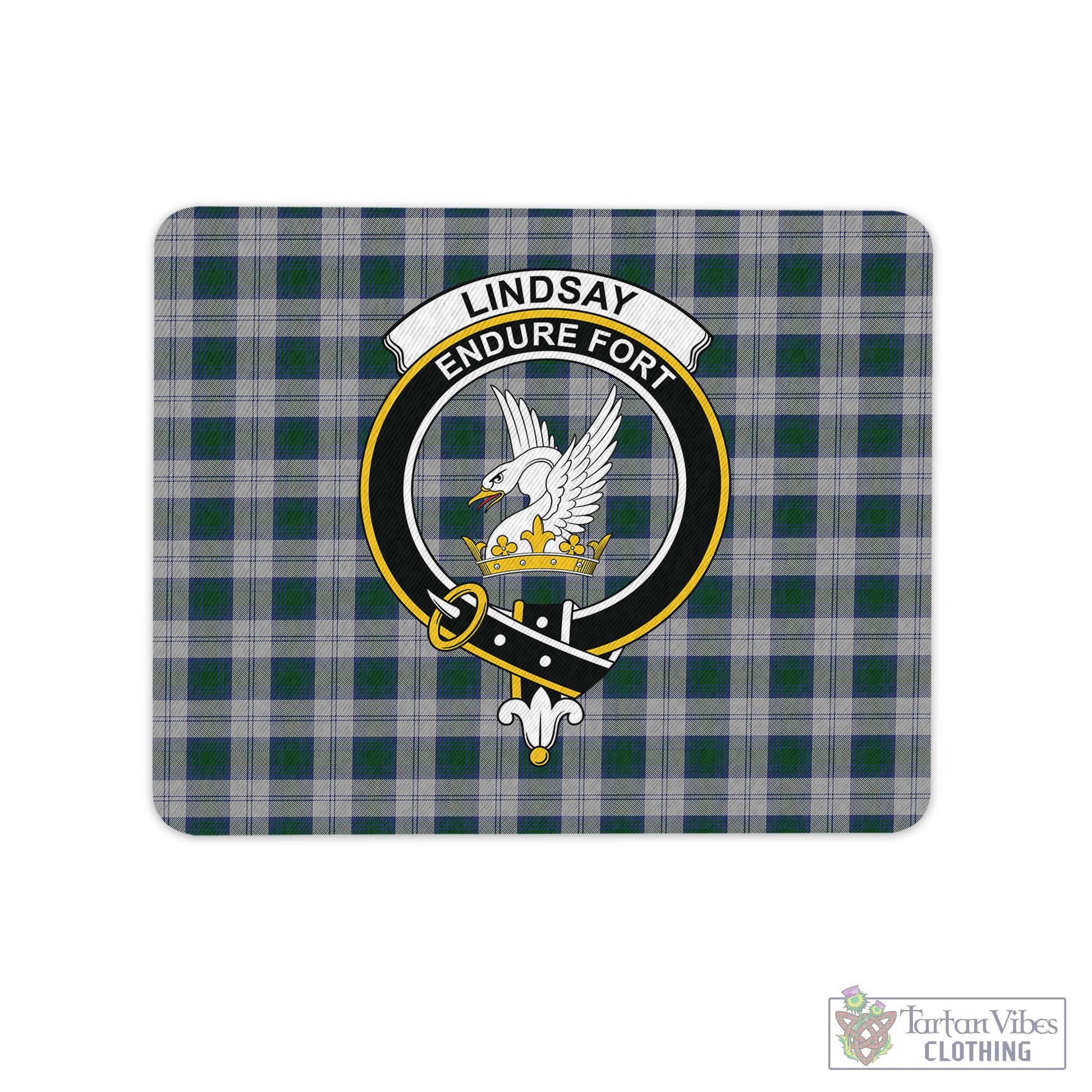 Tartan Vibes Clothing Lindsay Dress Tartan Mouse Pad with Family Crest