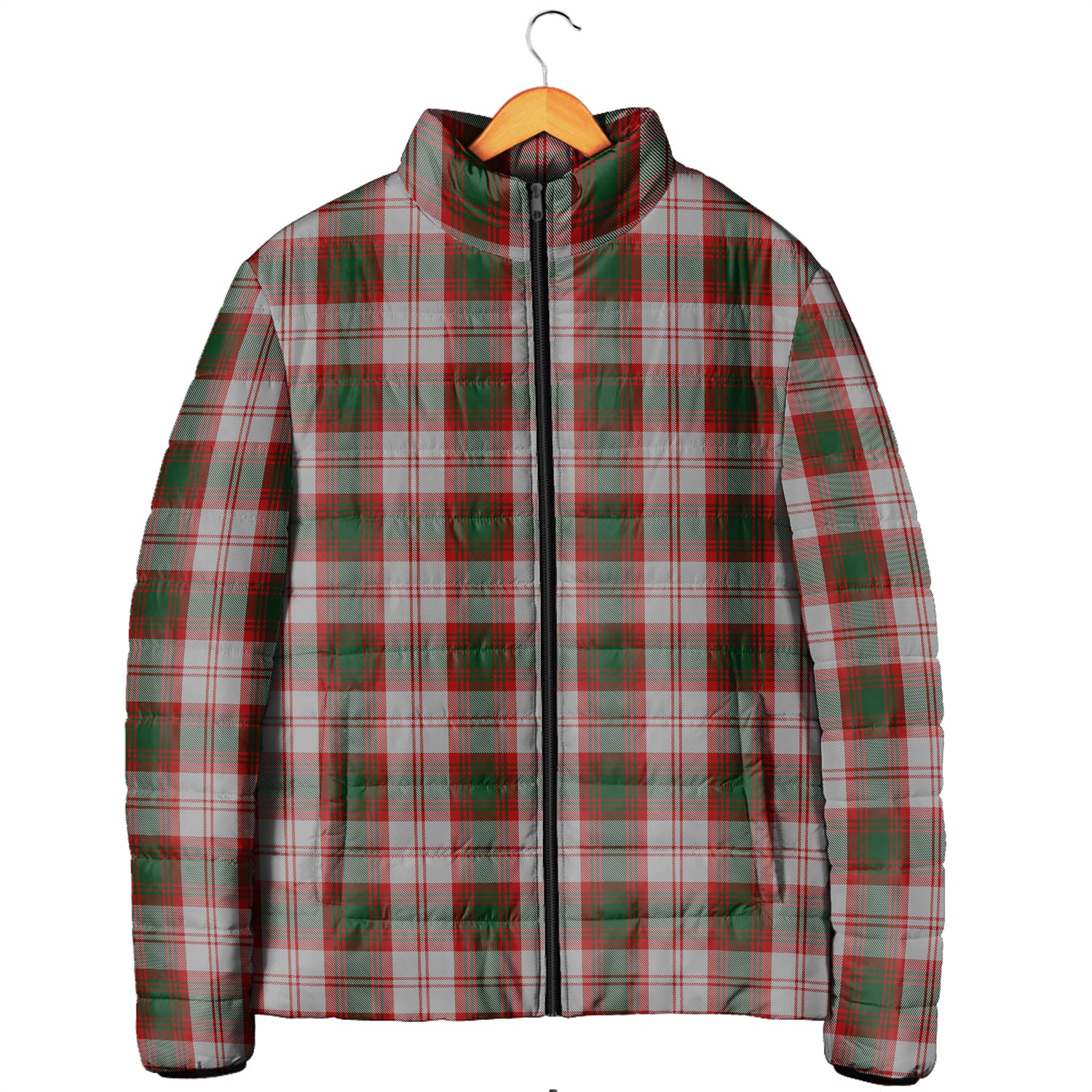 Lindsay Dress Red Tartan Padded Jacket Men's Padded Jacket - Tartan Vibes Clothing