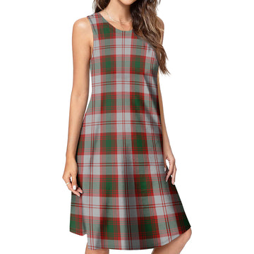 Lindsay Dress Red Tartan Womens Casual Dresses