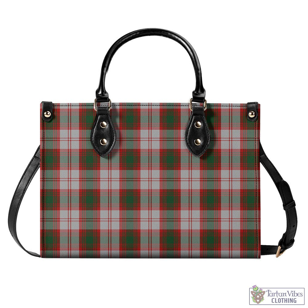 Tartan Vibes Clothing Lindsay Dress Red Tartan Luxury Leather Handbags