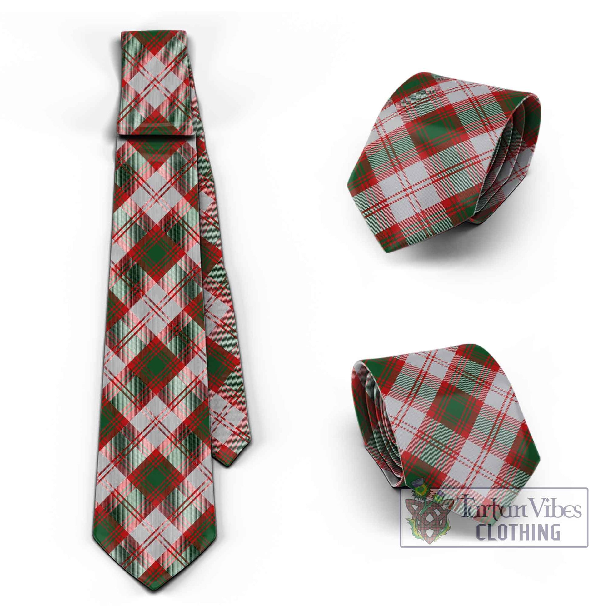 Tartan Vibes Clothing Lindsay Dress Red Tartan Classic Necktie Cross Style