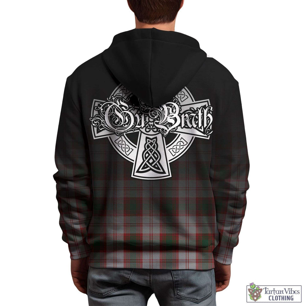 Tartan Vibes Clothing Lindsay Dress Red Tartan Hoodie Featuring Alba Gu Brath Family Crest Celtic Inspired