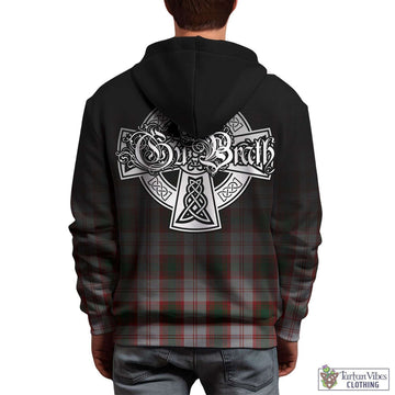 Lindsay Dress Red Tartan Hoodie Featuring Alba Gu Brath Family Crest Celtic Inspired