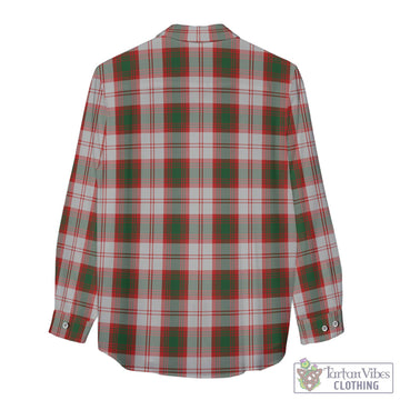 Lindsay Dress Red Tartan Womens Casual Shirt with Family Crest