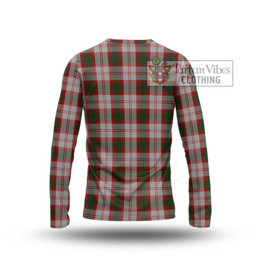 Lindsay Dress Red Tartan Long Sleeve T-Shirt with Family Crest DNA In Me Style