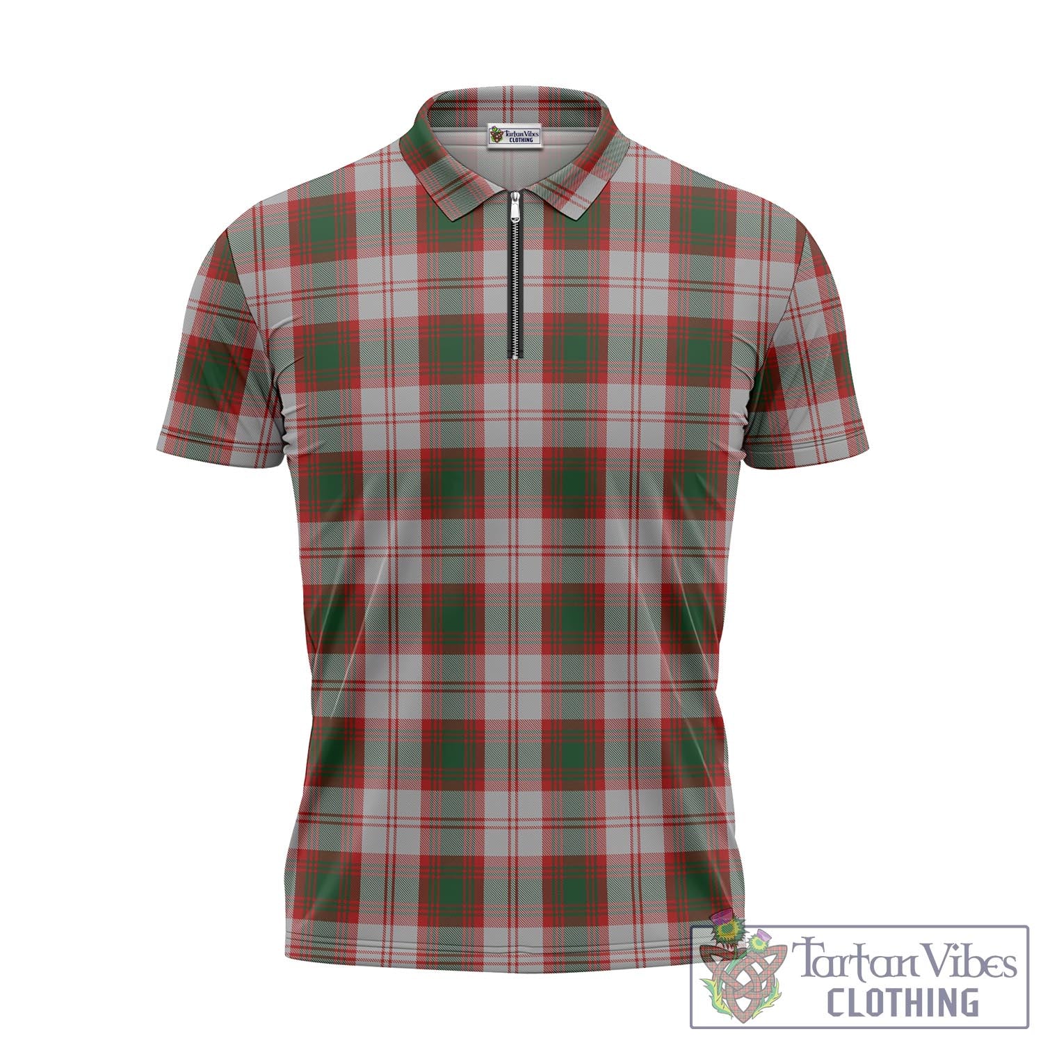 Tartan Vibes Clothing Lindsay Dress Red Tartan Zipper Polo Shirt