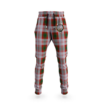 Lindsay Dress Red Tartan Joggers Pants with Family Crest