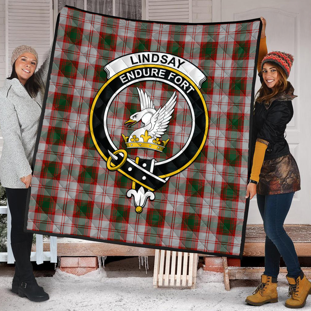 lindsay-dress-red-tartan-quilt-with-family-crest