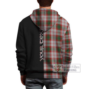 Lindsay Dress Red Tartan Hoodie with Family Crest and Half Of Me Style