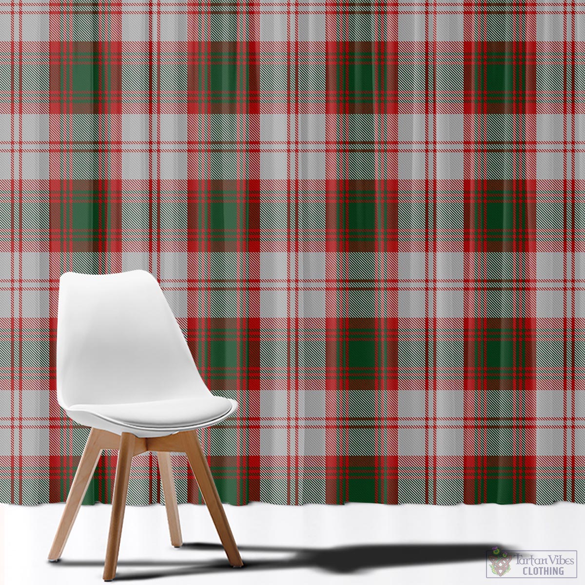 Lindsay Dress Red Tartan Window Curtain