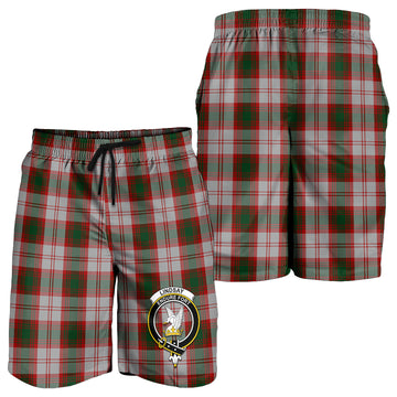 Lindsay Dress Red Tartan Mens Shorts with Family Crest