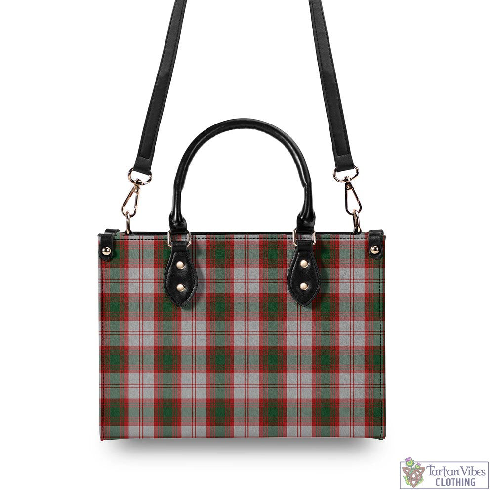 Tartan Vibes Clothing Lindsay Dress Red Tartan Luxury Leather Handbags