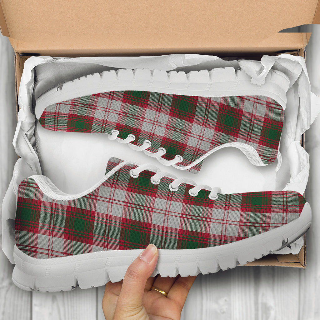 Lindsay Dress Red Tartan Sneakers - Tartan Vibes Clothing