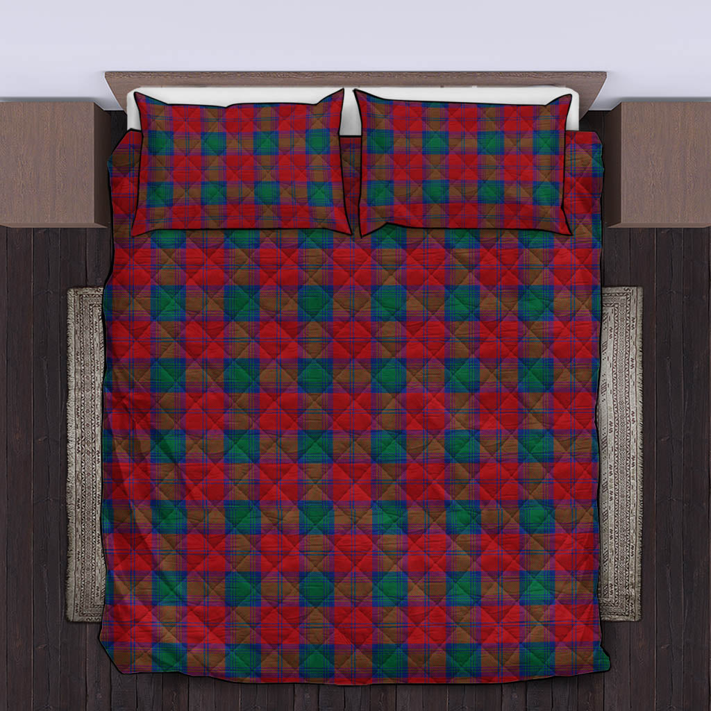 Lindsay Modern Tartan Quilt Bed Set King - Tartan Vibes Clothing