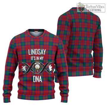 Lindsay Modern Tartan Ugly Sweater with Family Crest DNA In Me Style