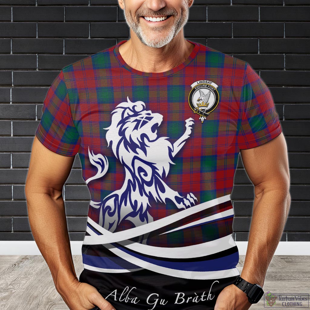 lindsay-modern-tartan-t-shirt-with-alba-gu-brath-regal-lion-emblem