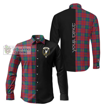 Lindsay Modern Tartan Long Sleeve Button Shirt with Family Crest and Half Of Me Style