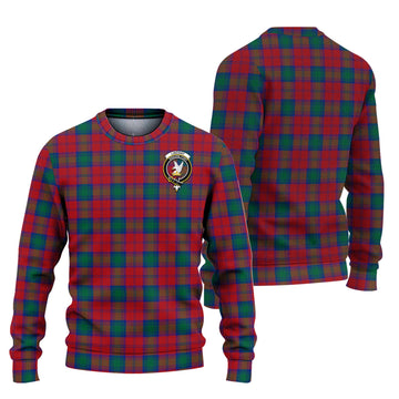 Lindsay Modern Tartan Ugly Sweater with Family Crest