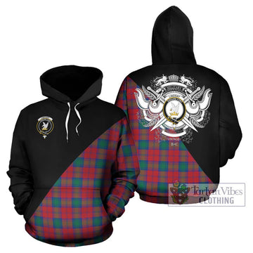 Lindsay Modern Tartan Hoodie with Family Crest and Military Logo Style