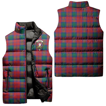 Lindsay Modern Tartan Sleeveless Puffer Jacket with Family Crest