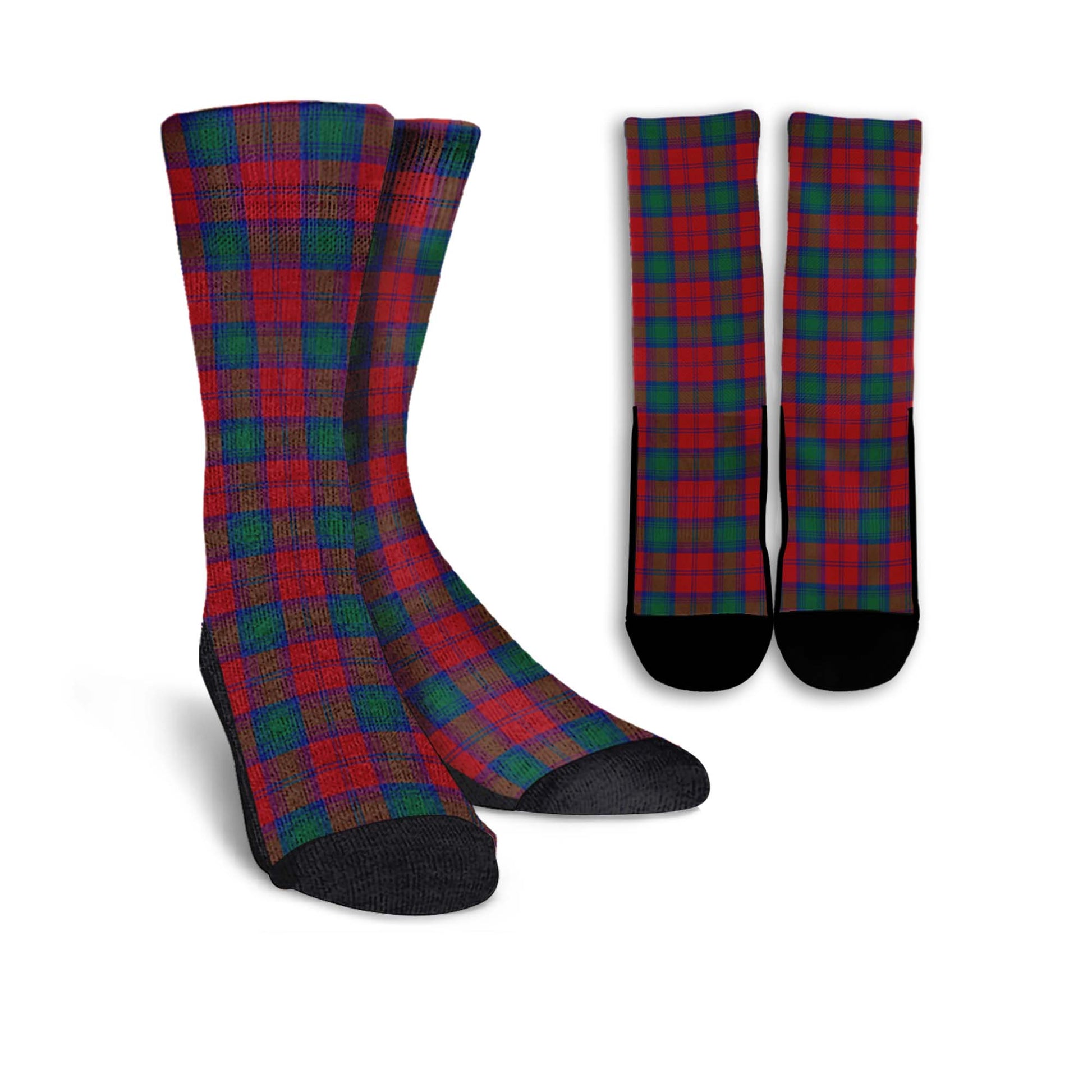 Lindsay Modern Tartan Crew Socks - Tartanvibesclothing