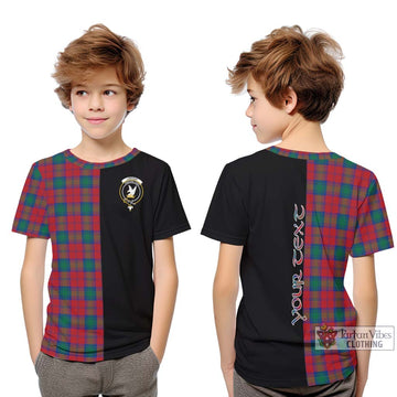 Lindsay Modern Tartan Kid T-Shirt with Family Crest and Half Of Me Style