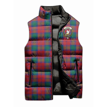 Lindsay Modern Tartan Sleeveless Puffer Jacket with Family Crest