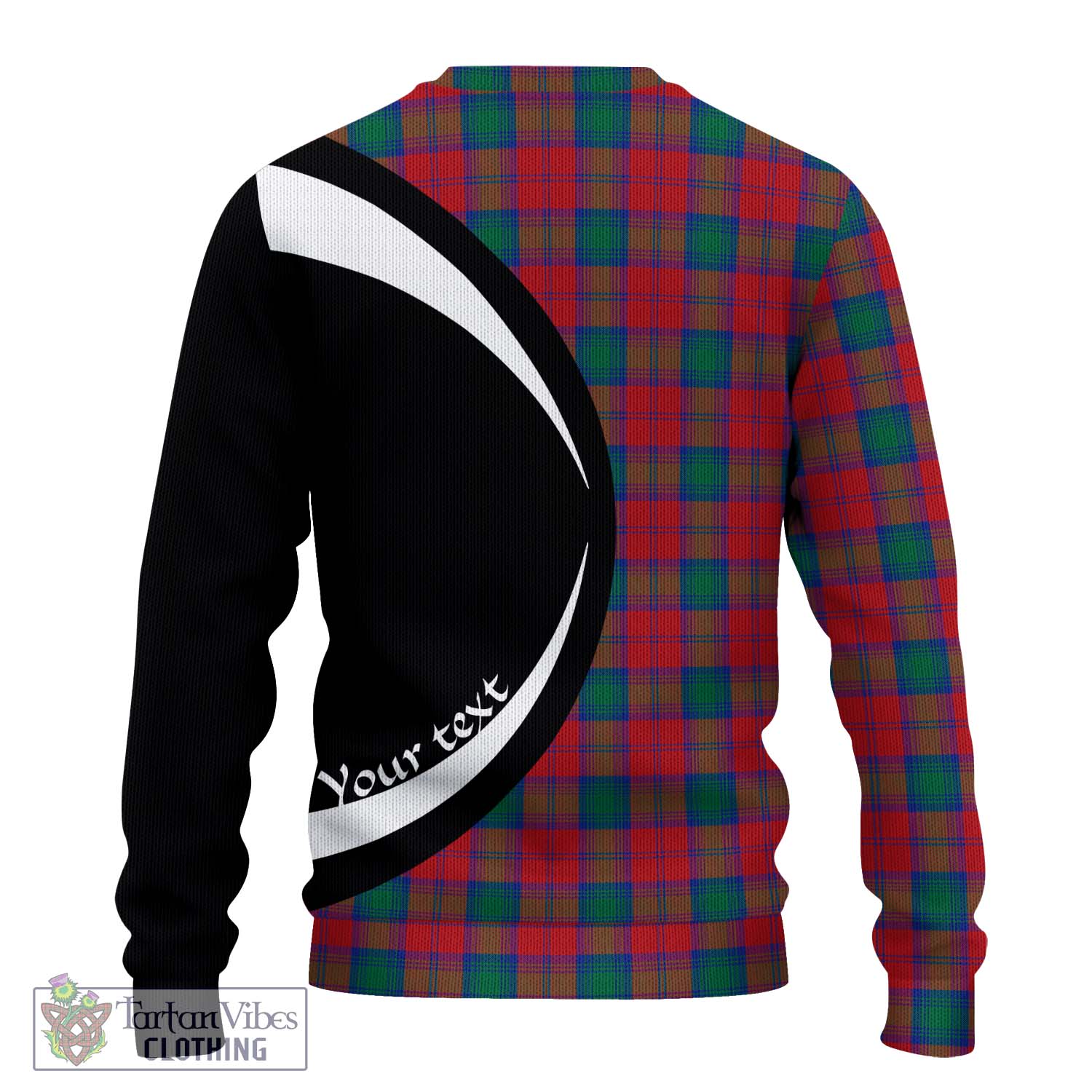 Lindsay Modern Tartan Ugly Sweater with Family Crest Circle Style - Tartan Vibes Clothing